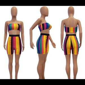 2 piece rainbow runner set